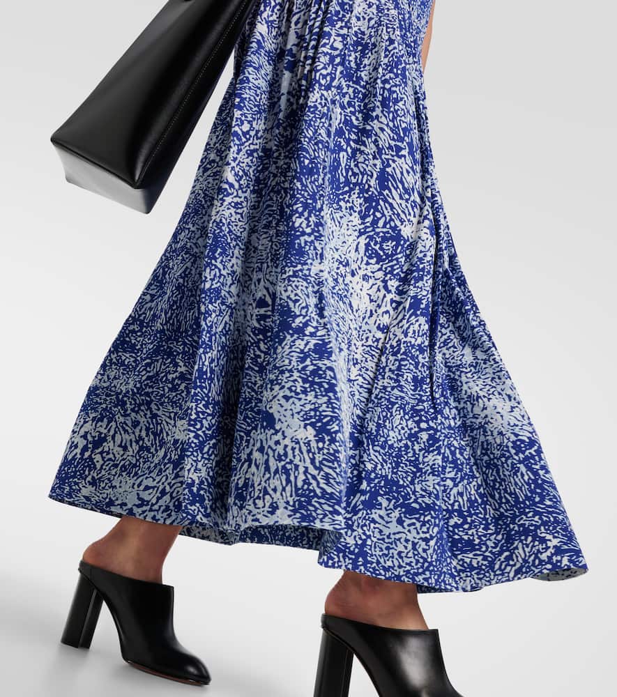 Proenza Schouler Simone Printed Maxi Dress In Blue
