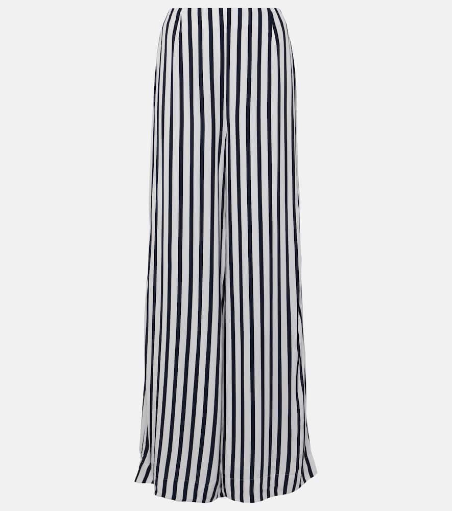 Luke striped wide-leg pants