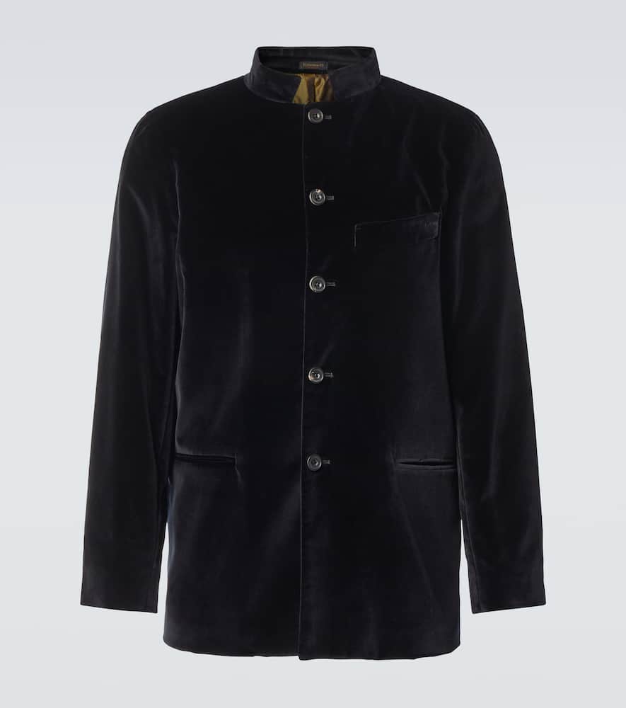 Rubinacci Cotton velvet tuxedo jacket