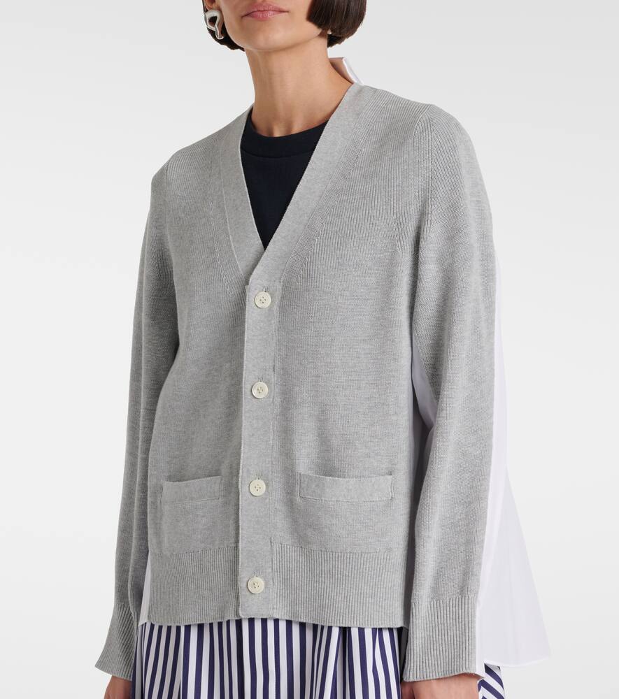 SACAI STRIPED CARDIGAN