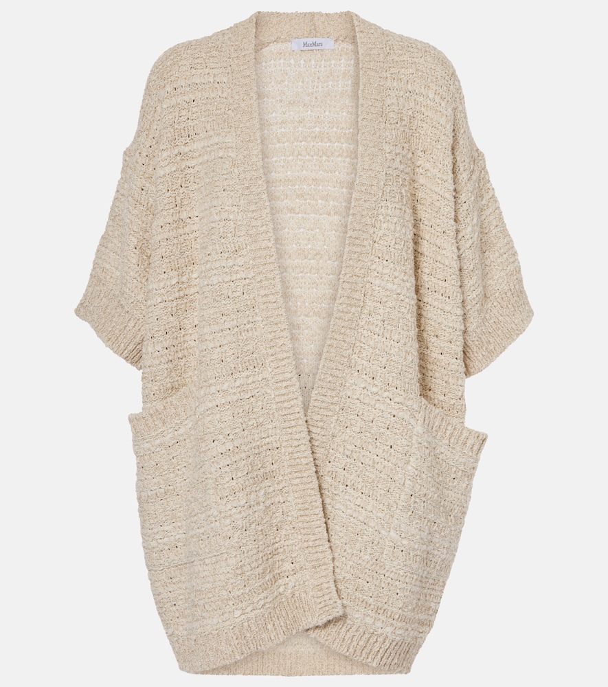 Max Mara Women's Beige Cotton-Blend Cardigan UK Size 6 - Mytheresa
