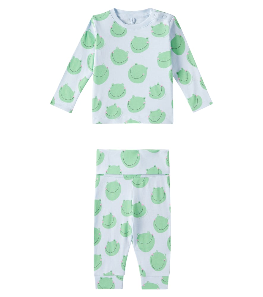 Stella Mccartney Cotton Jersey Sweatshirt And Leggings Set In Multi
