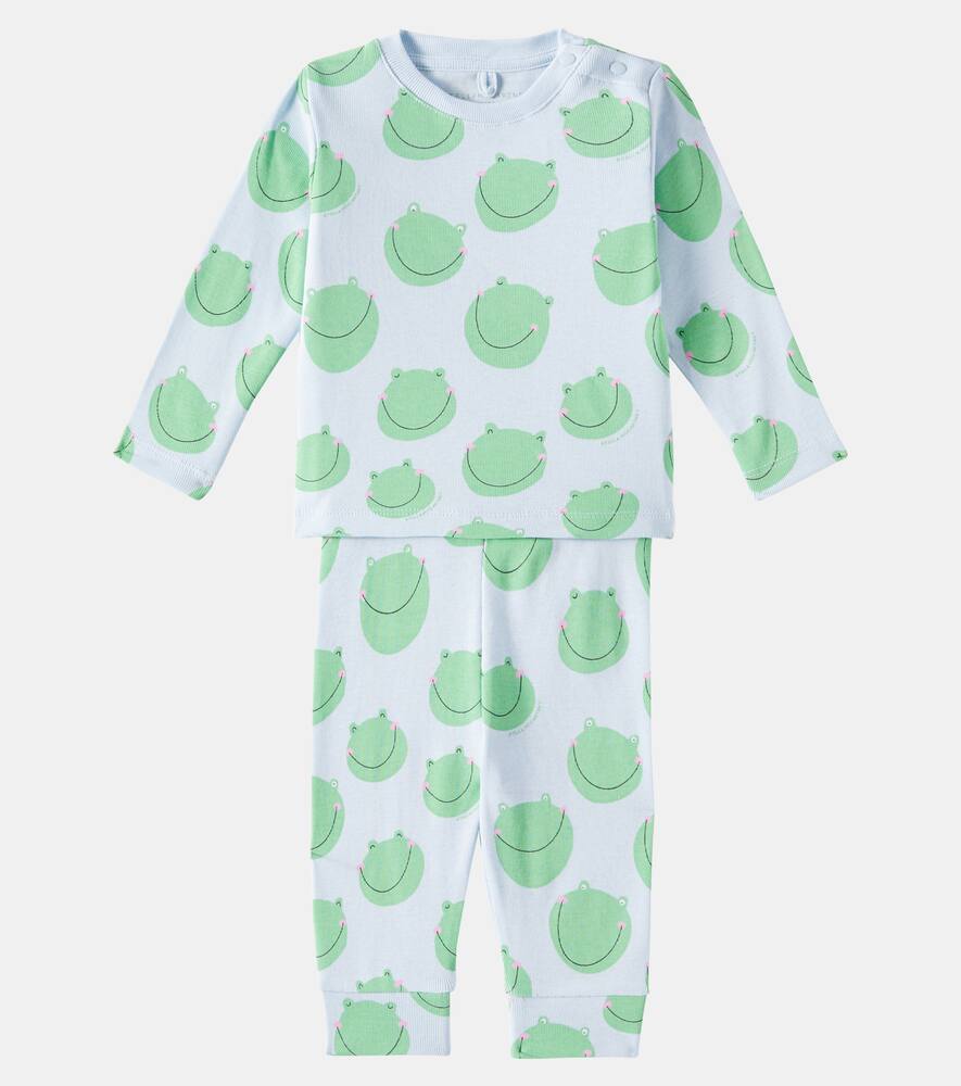 Stella Mccartney Cotton Jersey Sweatshirt And Leggings Set In Multi
