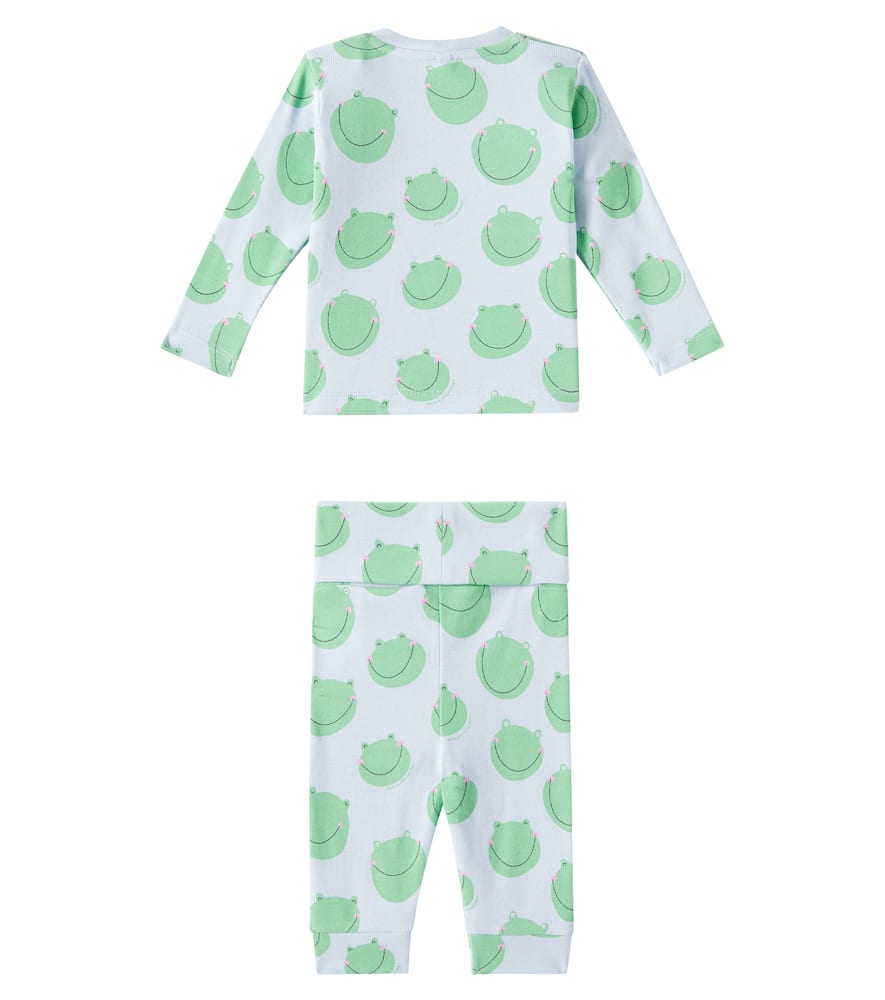 Stella Mccartney Cotton Jersey Sweatshirt And Leggings Set In Multi