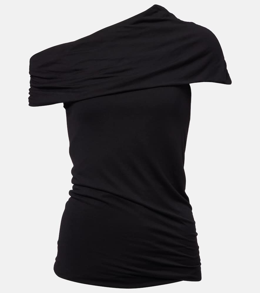 Rick Owens Lola Asymmetric Top In Black