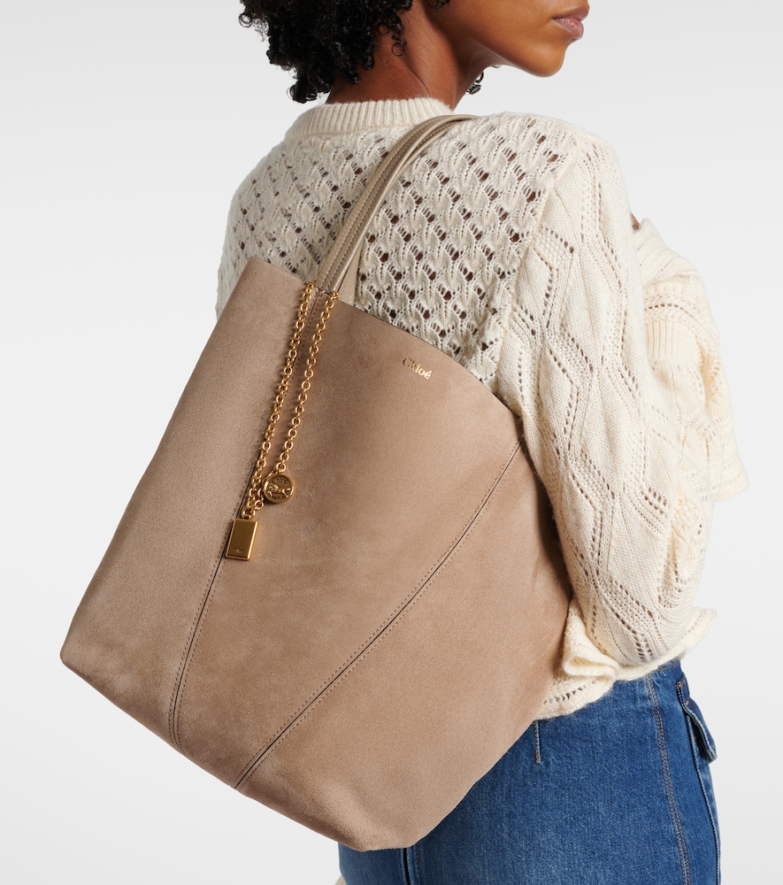 Chloé Chloé Spin Medium suede tote bag
