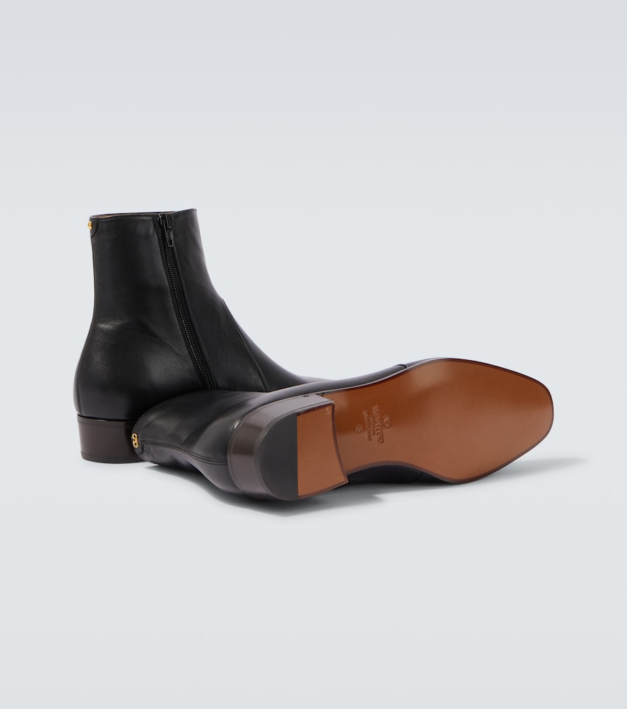  Valentino Garavani Valentino Garavani Ankle Boots Vlogo Aus Leder 