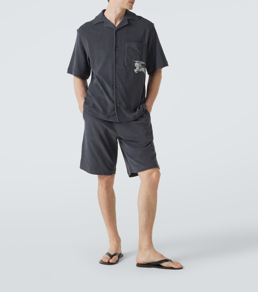  Burberry Burberry Camisa Bowling Ekd De Rizo De Algodón 