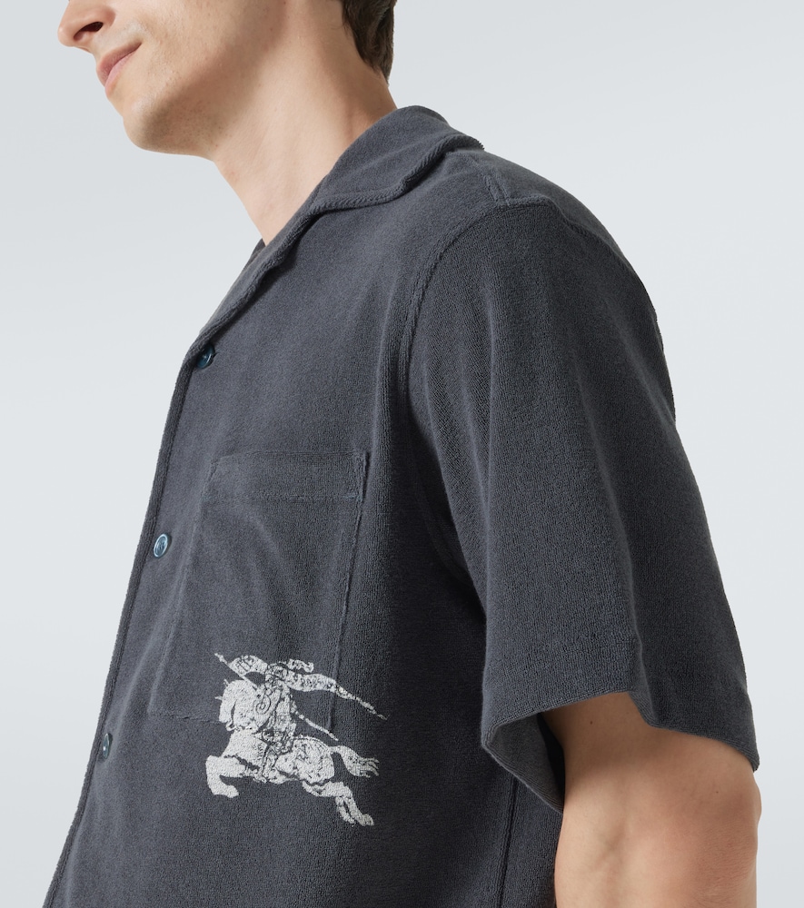  Burberry Burberry Camisa Bowling Ekd De Rizo De Algodón 