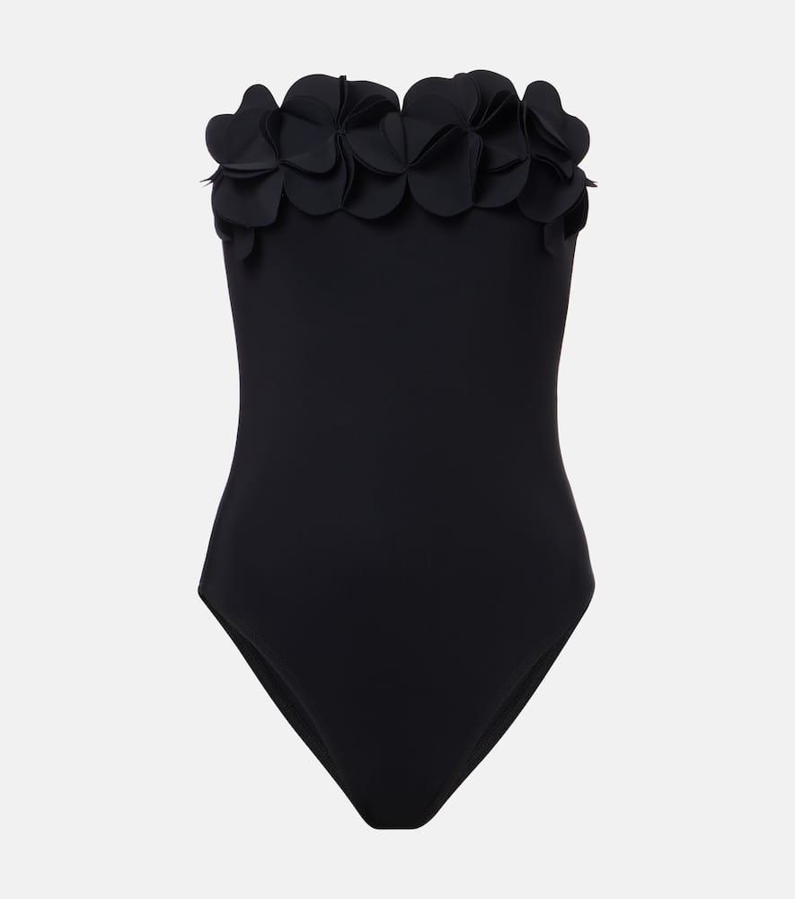 Tess floral-appliqué swimsuit