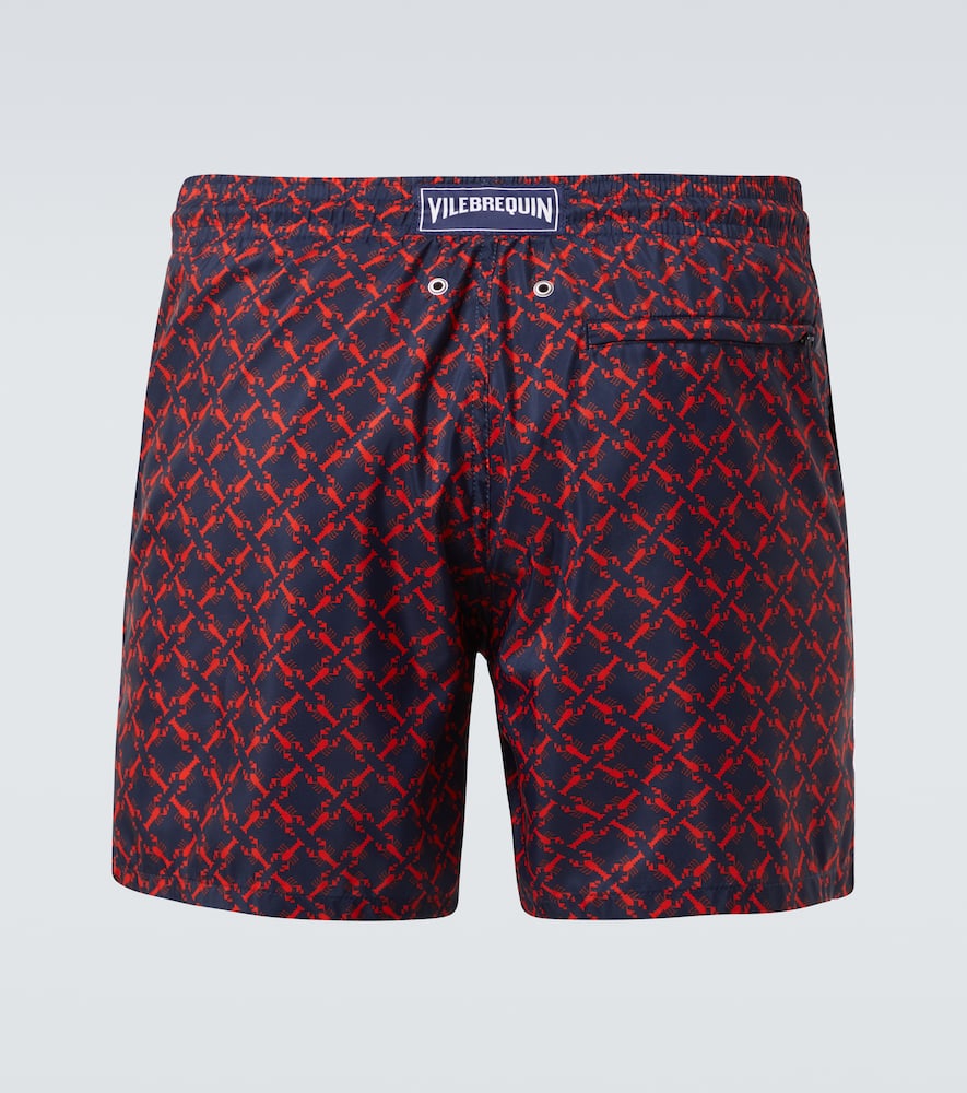 Vilebrequin Homard Pixel Ultra-light And Packable Swim Shorts In Blue