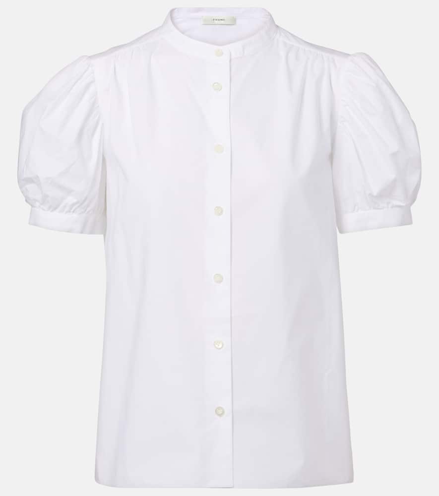 Frame Gathered Cotton Top