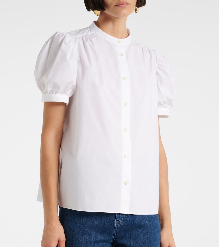 Frame Gathered Cotton Top