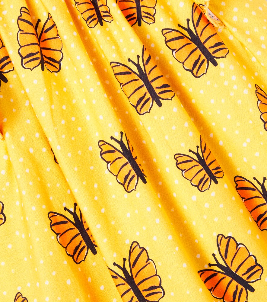  Fabula Fã¡bula Printed Ruffled Cotton Dress 