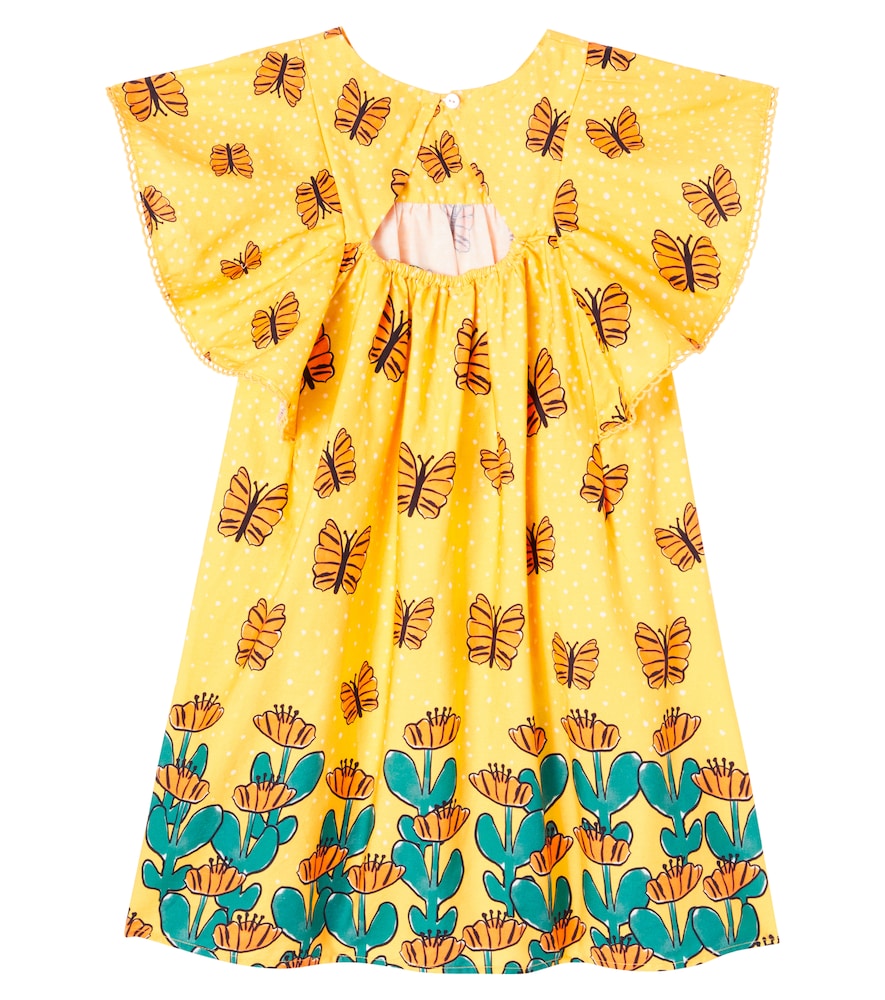  Fabula Fã¡bula Printed Ruffled Cotton Dress 
