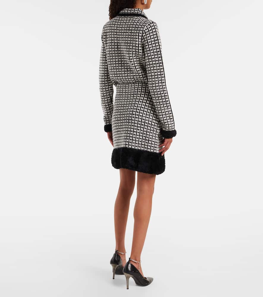 Nina Ricci Tweed-effect Knitted Miniskirt In Multi