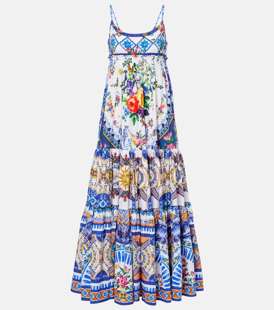 Floral cotton maxi dress