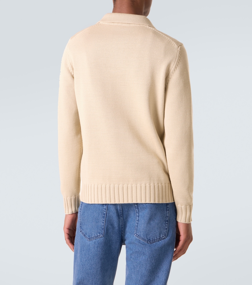  Thom Sweeney Thom Sweeney Polopullover Aus Wolle 