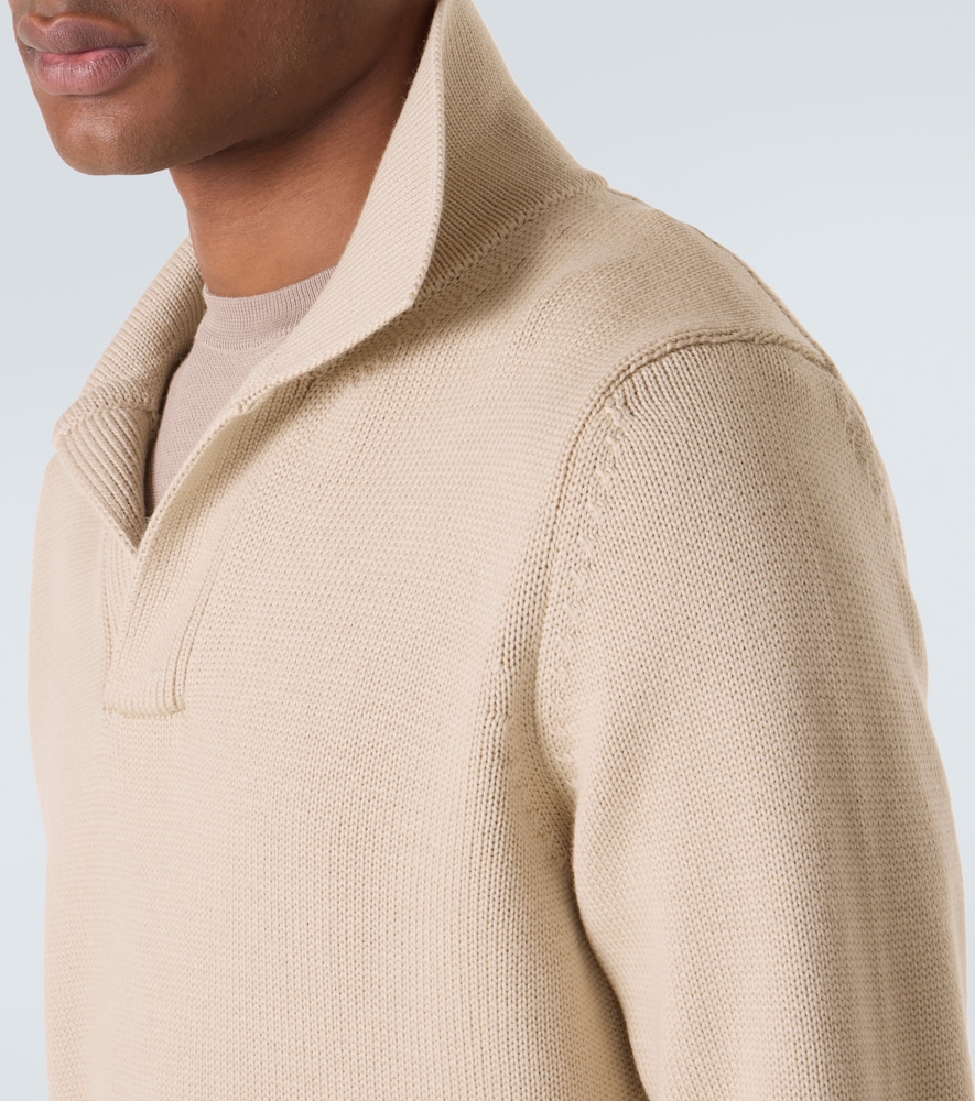  Thom Sweeney Thom Sweeney Polopullover Aus Wolle 