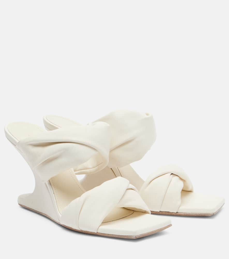 Twisted Cantilever 80 leather mules