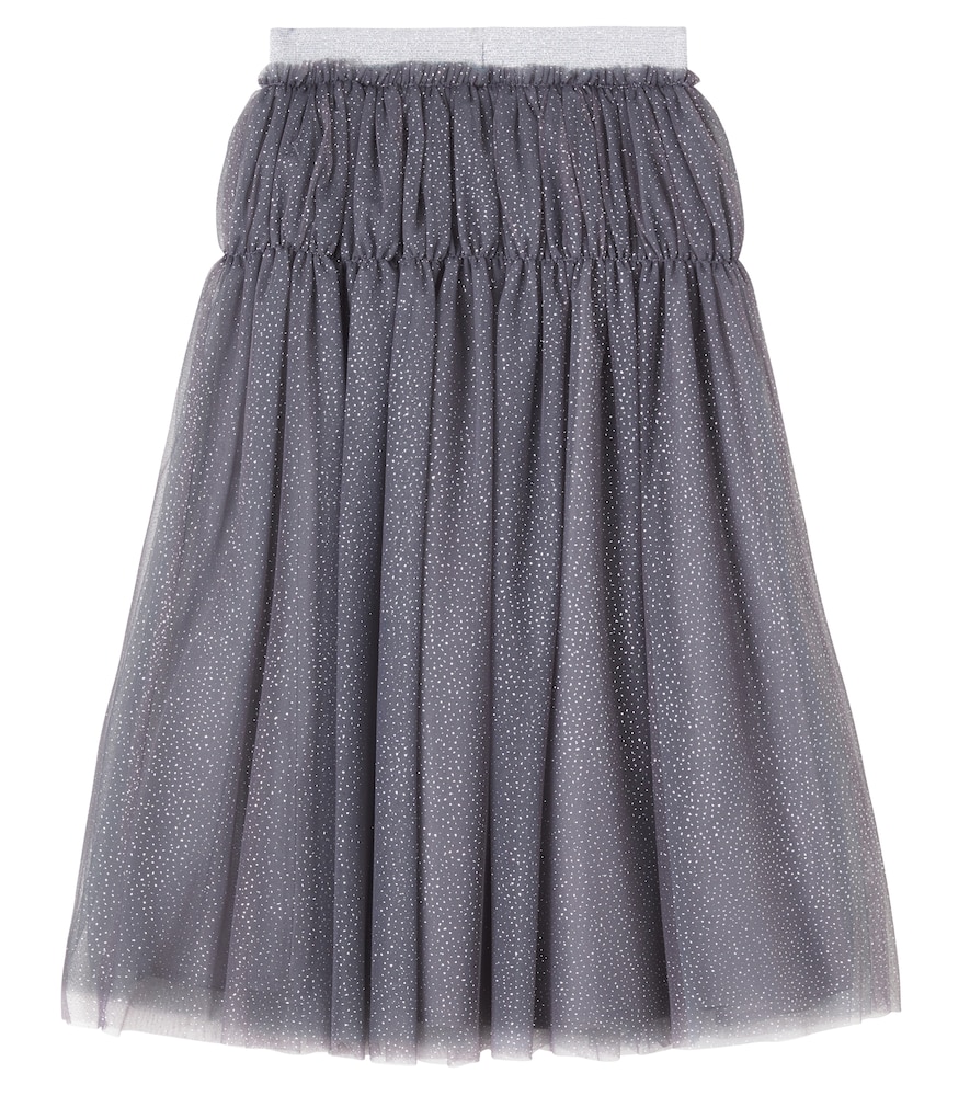  Il Gufo Il Gufo Embellished Tulle Skirt 
