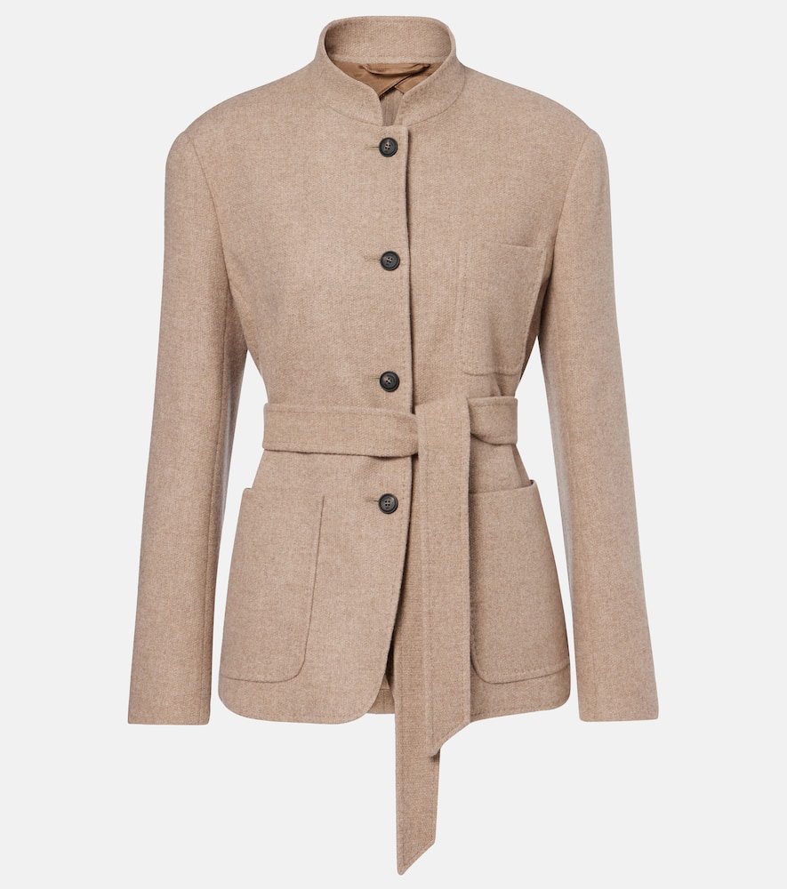 Max Mara Falla Cashmere Jacket In Brown