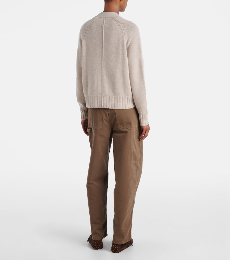 Jardin Des Orangers Wool And Cashmere Cardigan In Neutral