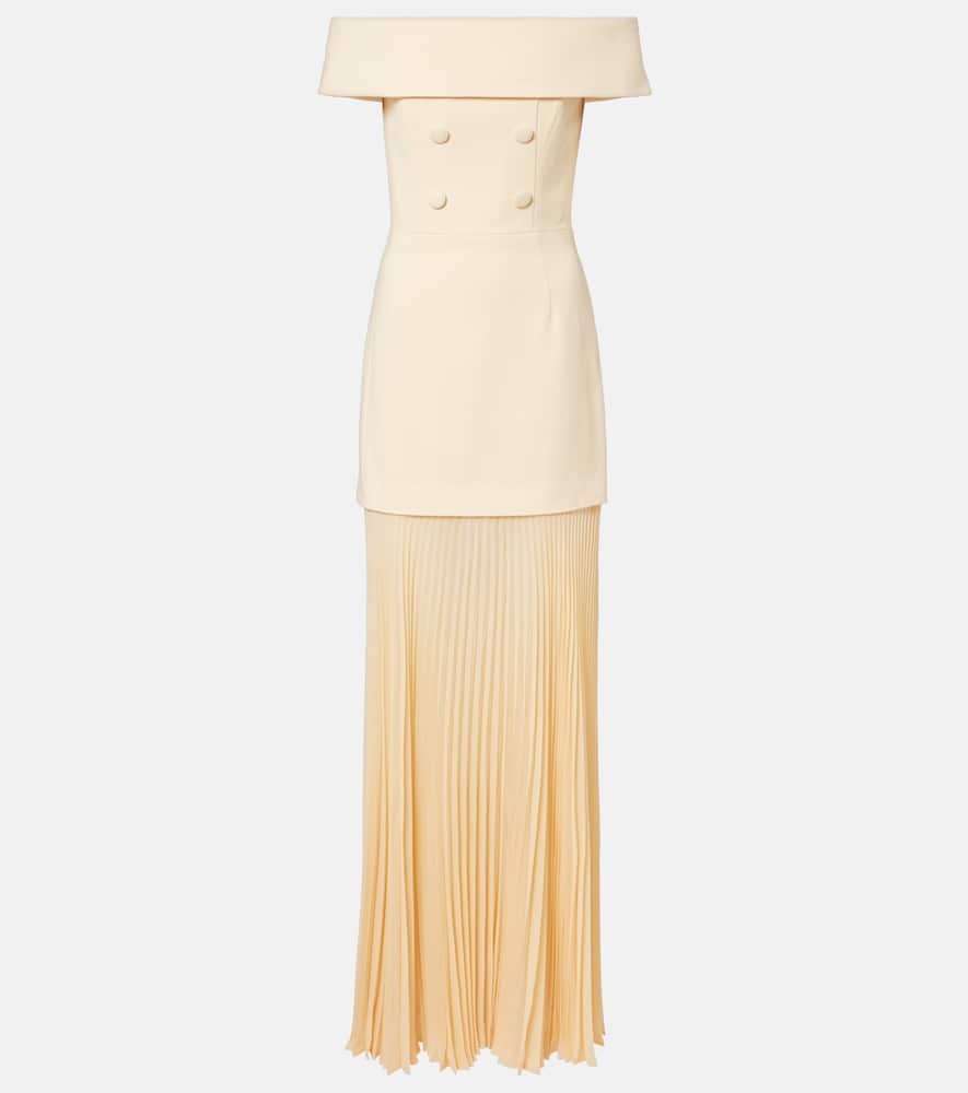 Rowan pleated maxi dress