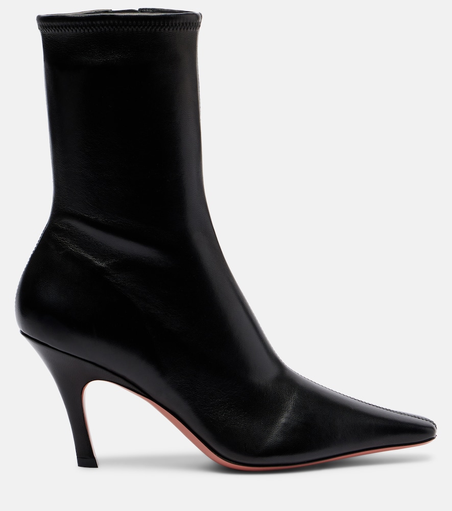  Amina Muaddi Amina Muaddi Ankle Boots Jamie 80 Aus Leder 