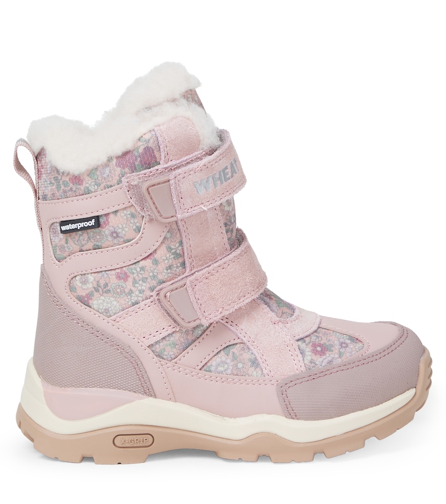  Wheat Wheat Leather-trimmed Ankle Boots 