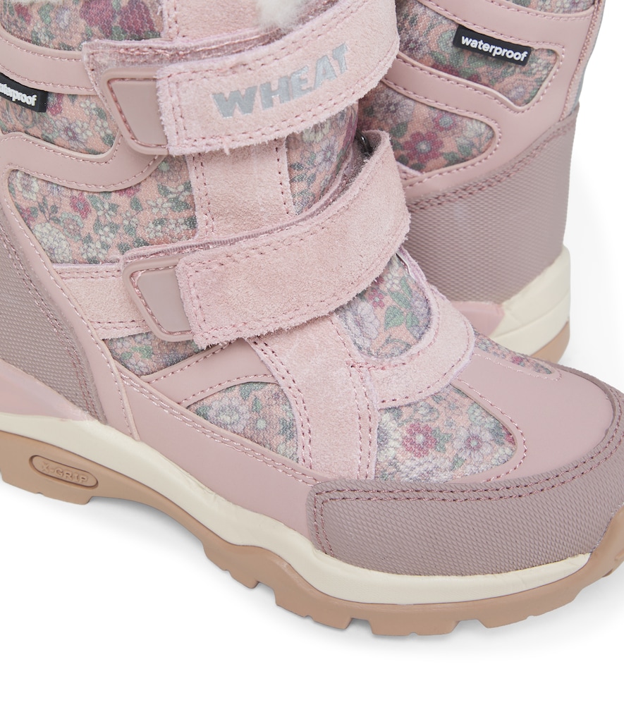  Wheat Wheat Leather-trimmed Ankle Boots 