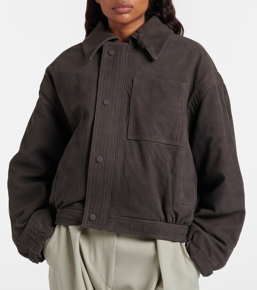  Victoria Beckham Victoria Beckham Blouson Aus Veloursleder Mit Shearling 