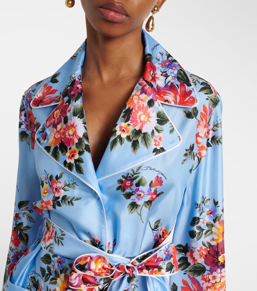 Dolce&Gabbana Floral Belted Blouse
