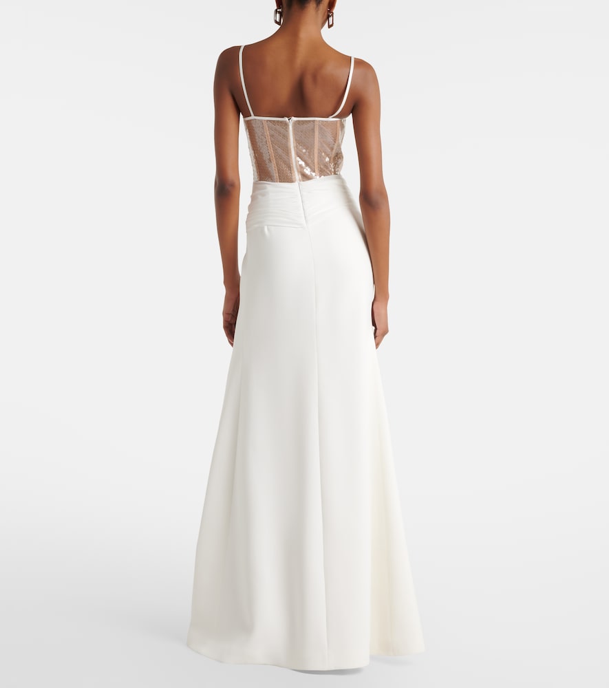  David Koma David Koma Bustier-robe Mit Pailletten 
