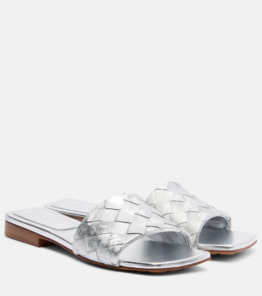 Bottega Veneta Parco Intrecciato leather mules