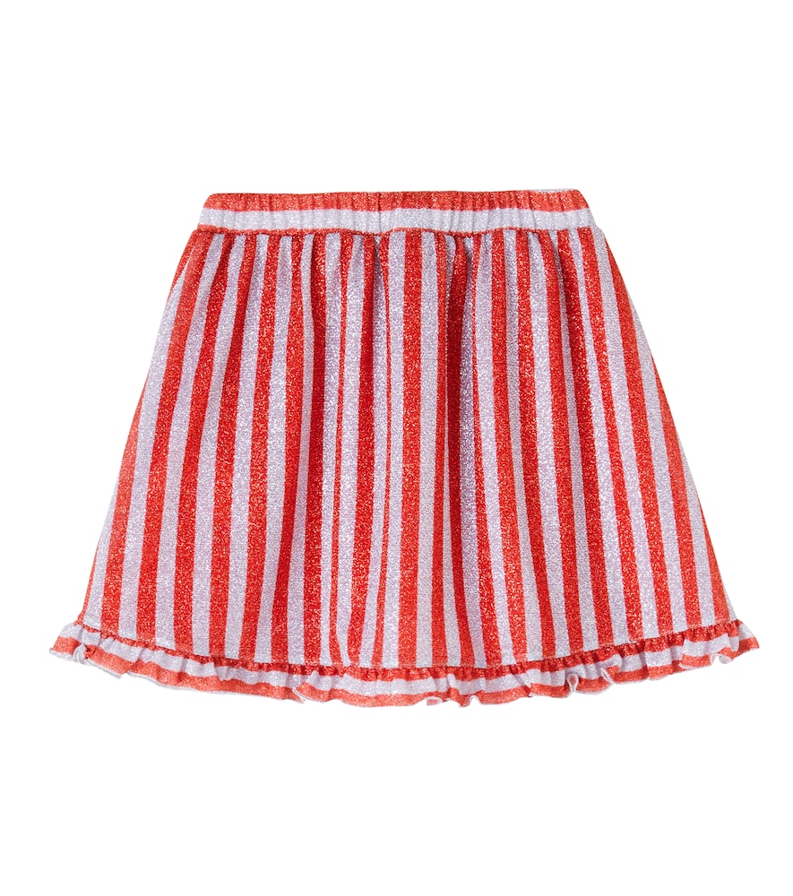  Oseree Kids Oseree Kids Striped Lame Skirt 