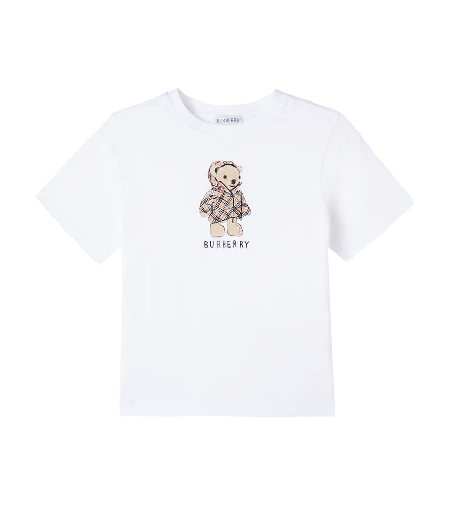 Burberry Thomas Bear Cotton Jersey T-shirt In White