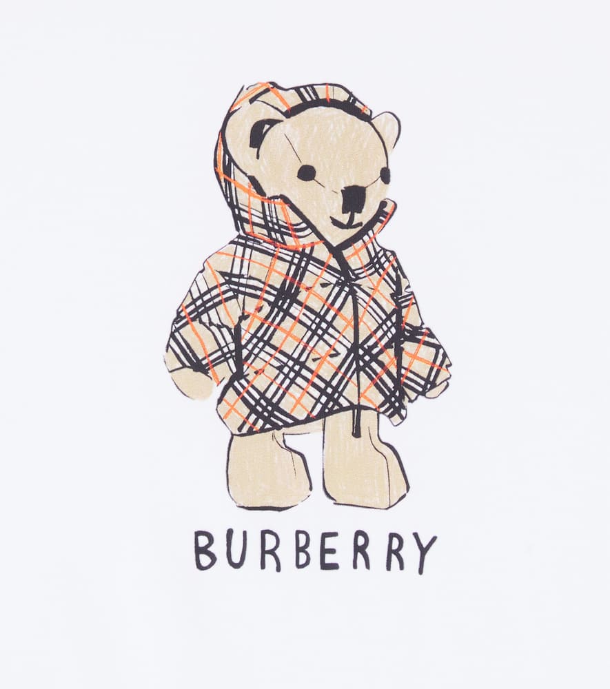 Burberry Thomas Bear Cotton Jersey T-shirt In White