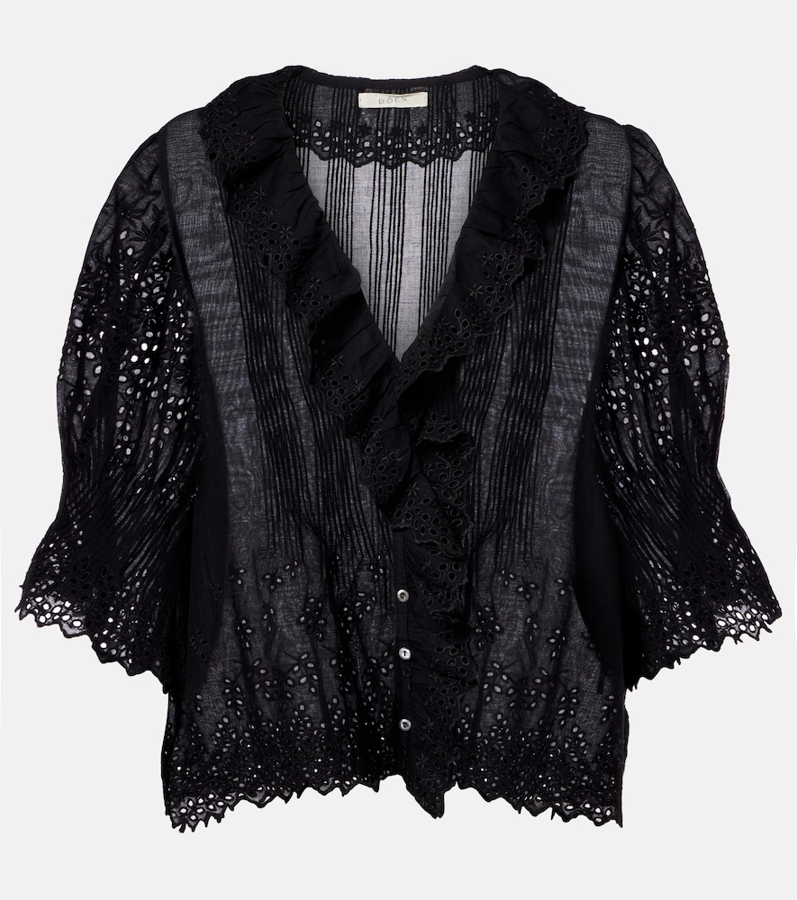 Doen Dôen Henri pointelle cotton top | Thumbnail 6