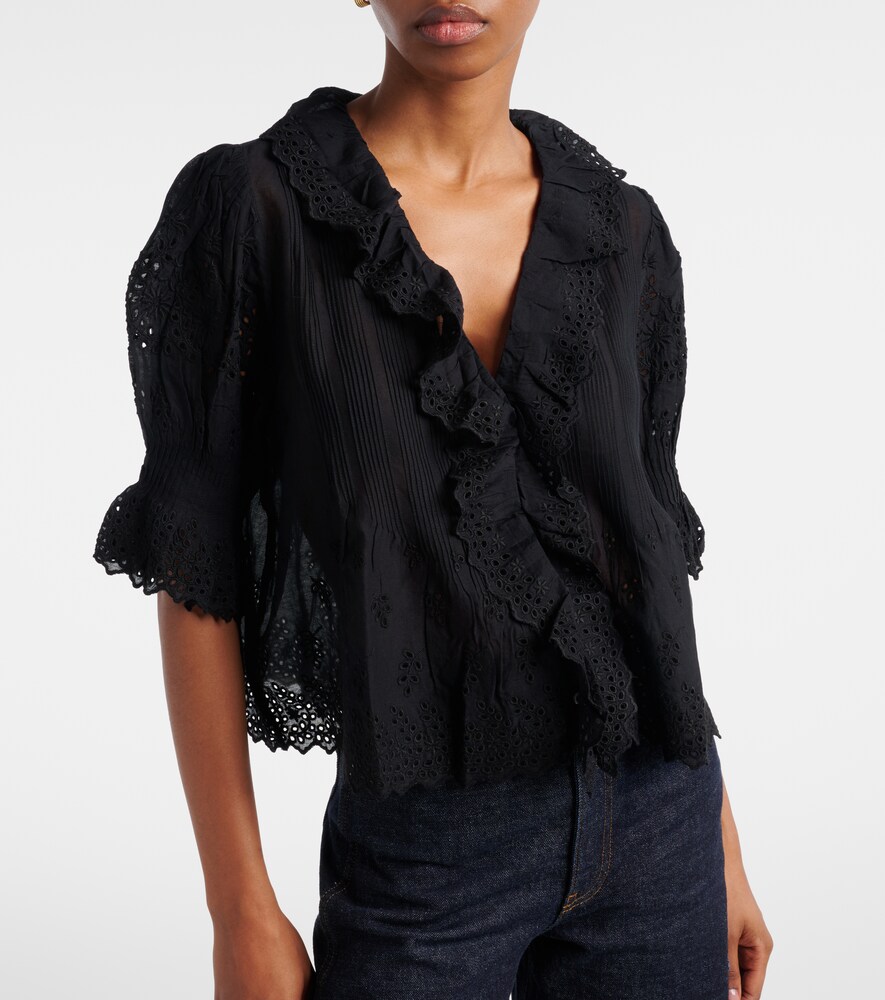 Dôen Henri Pointelle Cotton Top