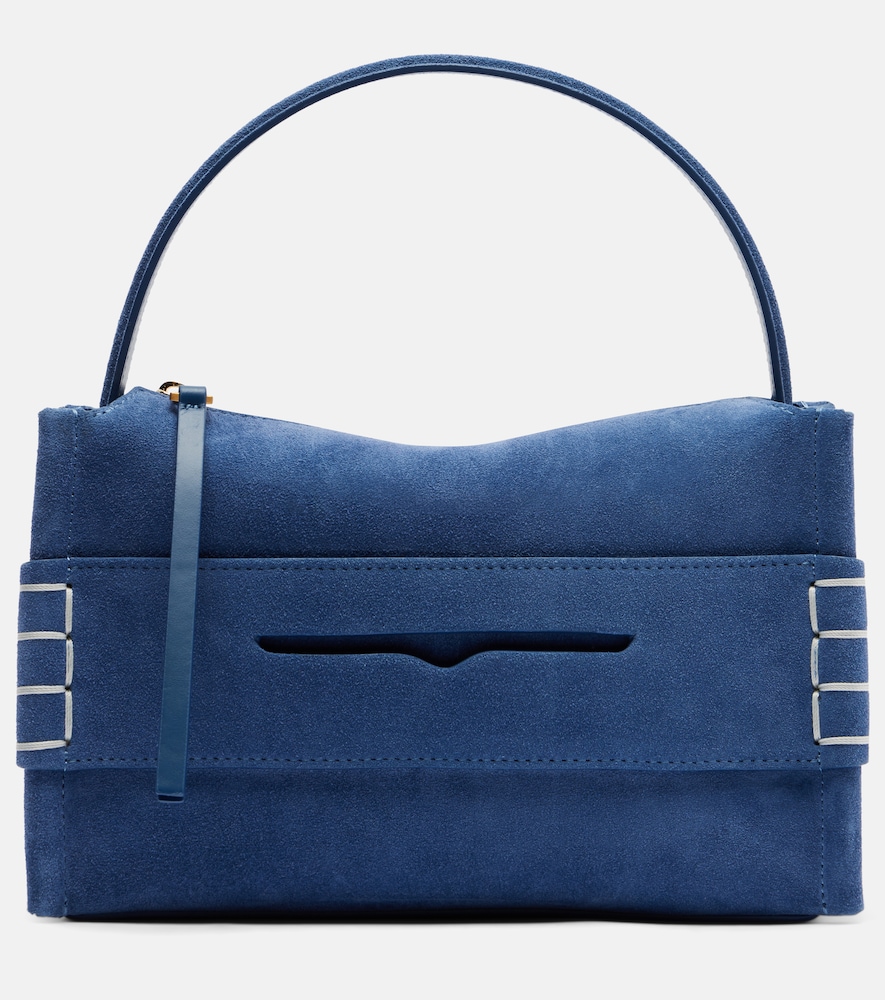 JW Anderson Loafer Small suede shoulder bag