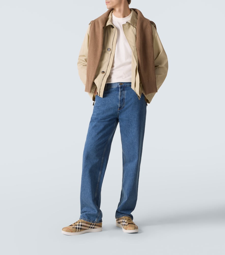 Burberry Multicolor Polyamide Low Top Sneakers In Multi