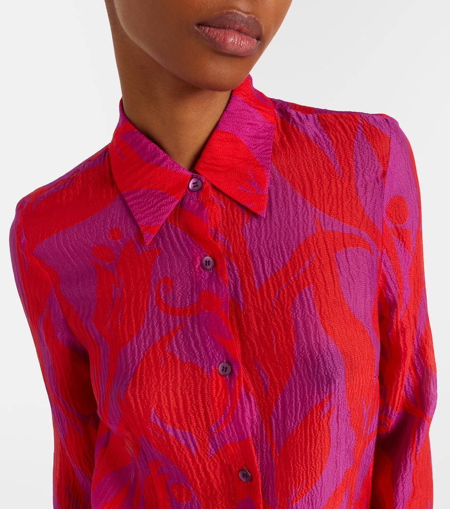  Dries Van Noten Dries Van Noten Hemd Cloudy Aus Seide 
