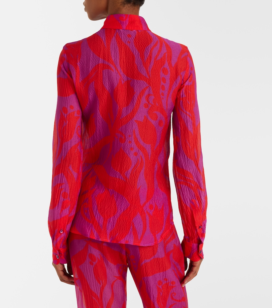  Dries Van Noten Dries Van Noten Hemd Cloudy Aus Seide 