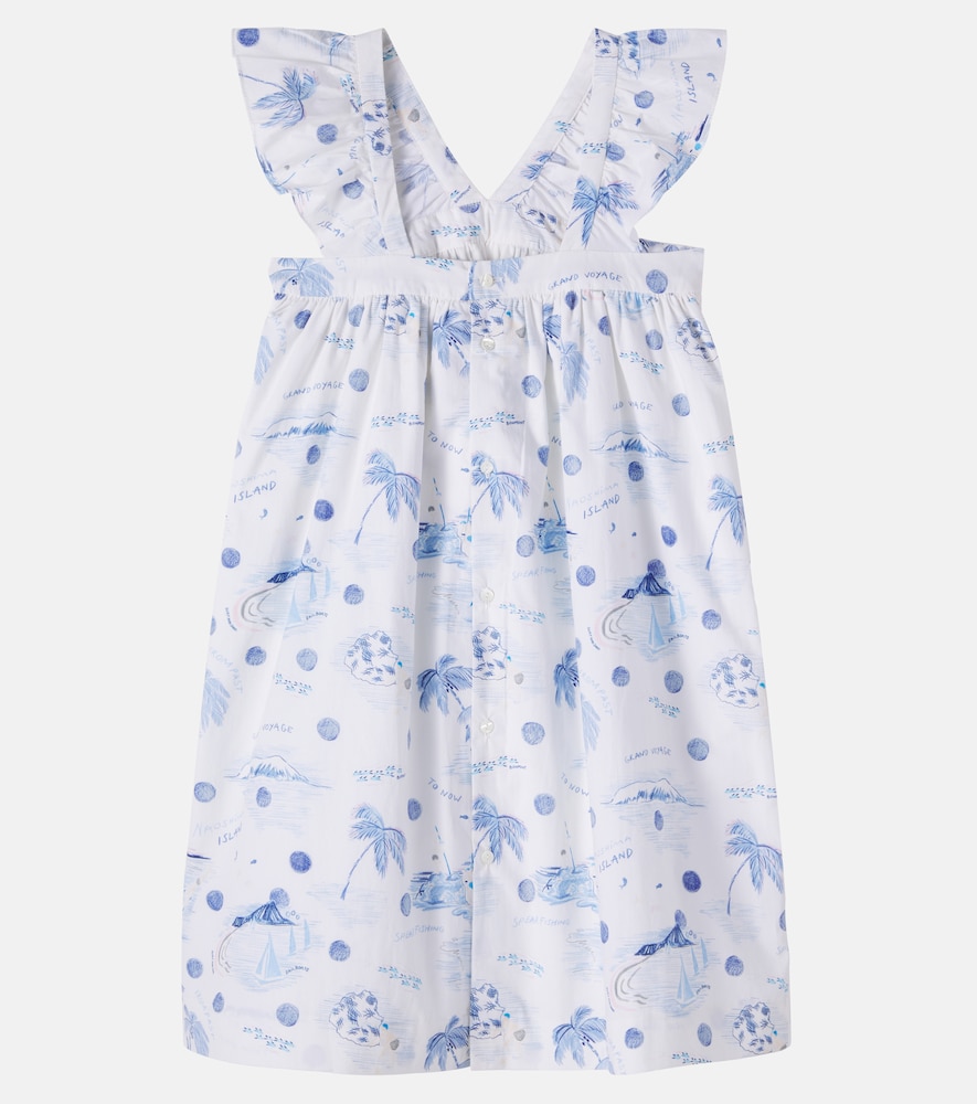  Bonpoint Bonpoint Bedrucktes Kleid Eleana Aus Baumwolle 