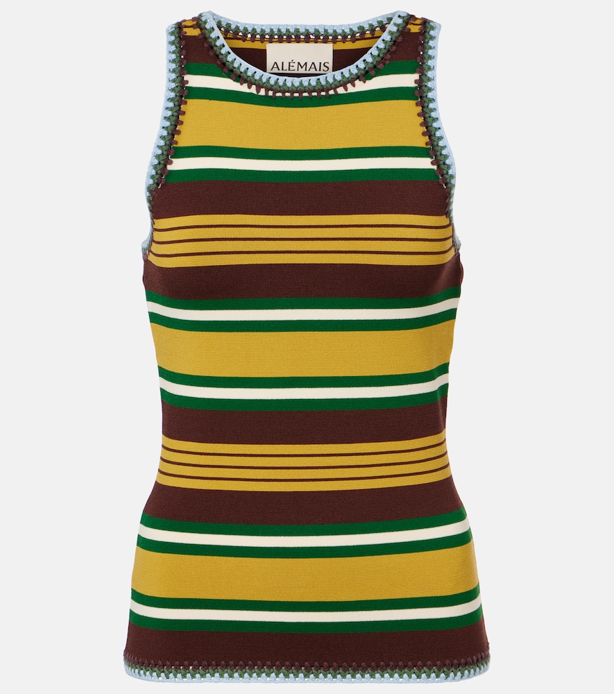 Alemais Alémais Clover knitted striped tank top