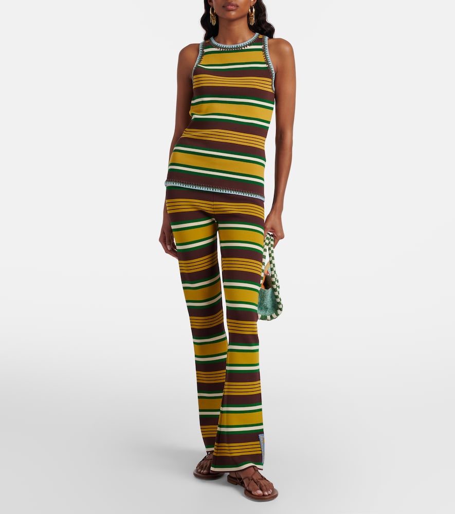 Alémais Clover knitted striped tank top