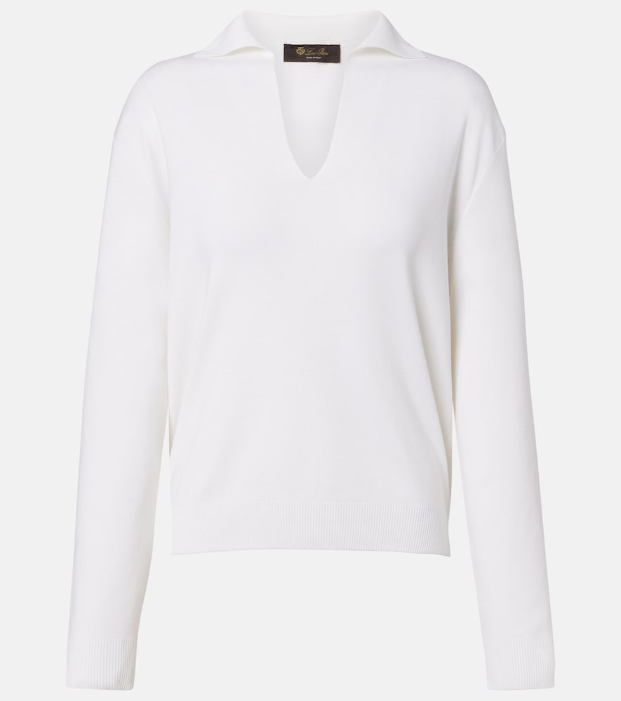 Loro Piana Siena Silk and Cotton Polo Sweater
