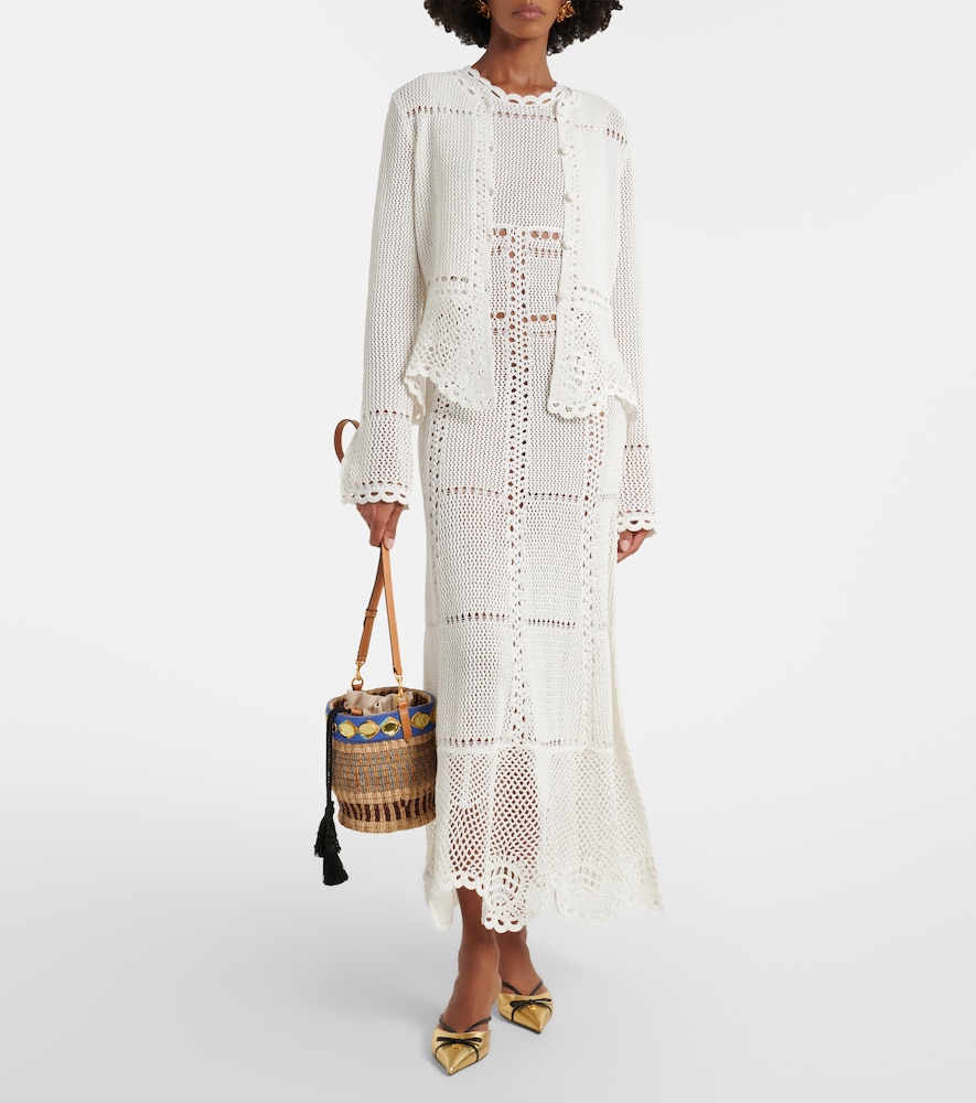 Erdem Crochet cotton midi dress