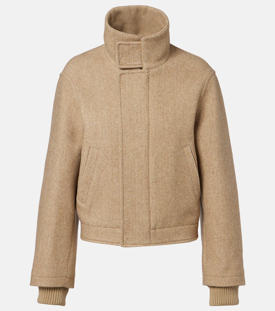 Victoria Beckham Women's Beige Wool-Blend Jacket UK Size 14 - Mytheresa